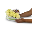 Květinový box s bílou čokoládou